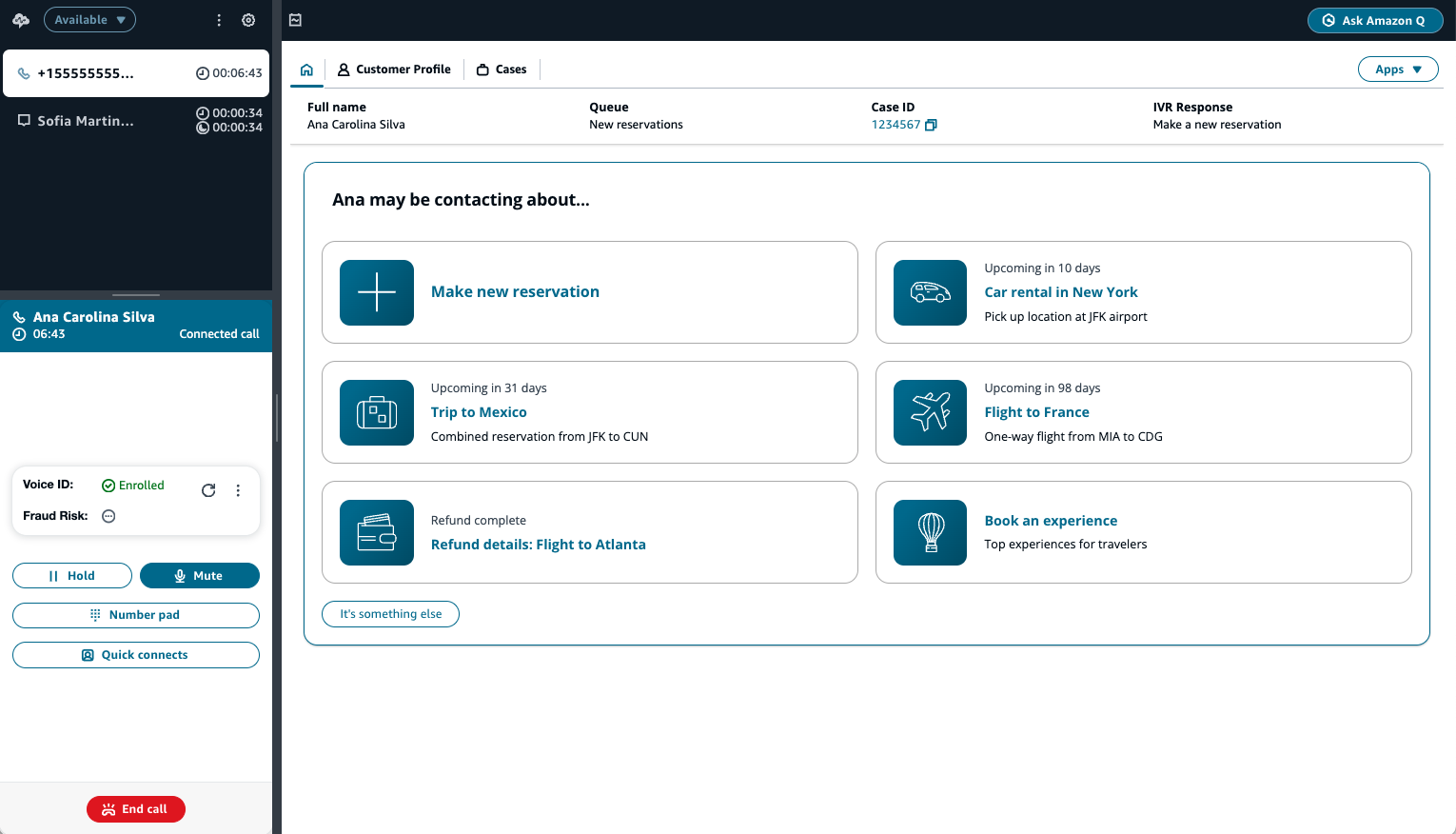 Step-by-step guides for the Amazon Connect agent workspace